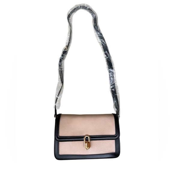 Jules Kae Mia Bag Purse Crossbody Handbag Tan Black Classic Old Money New NWT - Picture 4 of 9